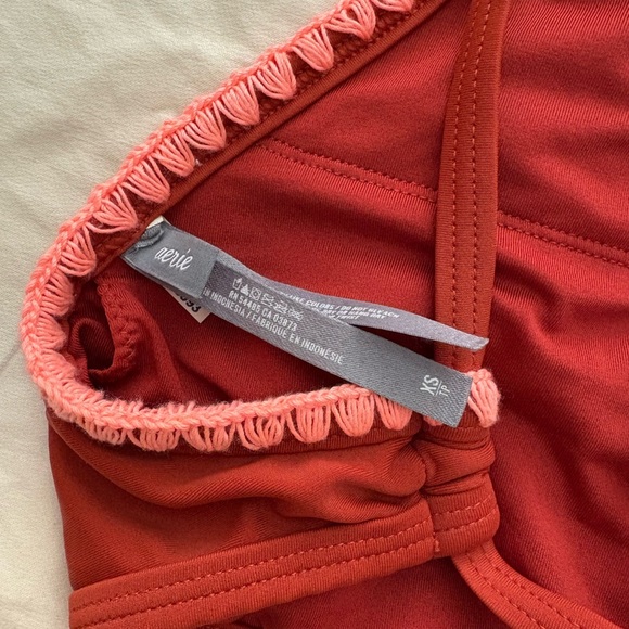 Aerie Women's Bikini Top in Red and Pink size XS - Picture 4 of 4
